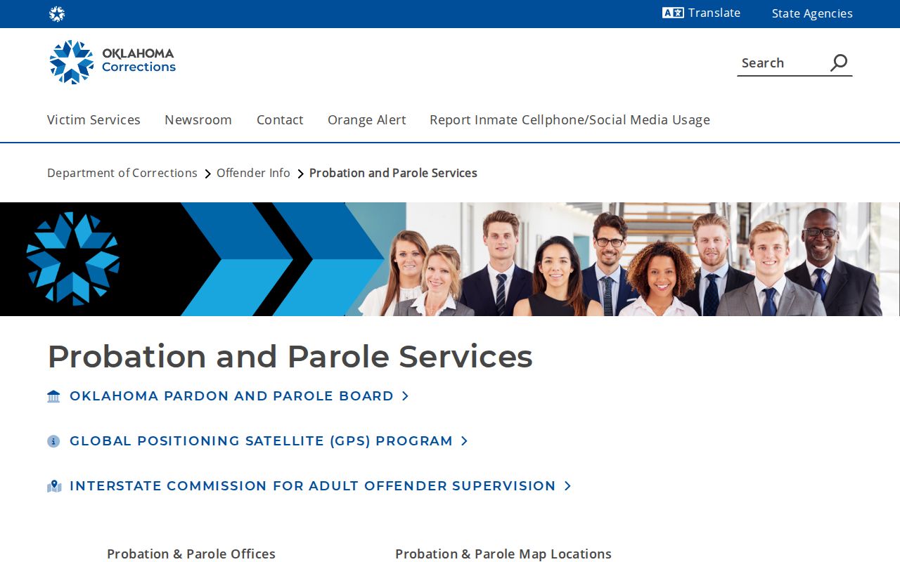 ODOC Miami Probation and Parole Office supervision record contact